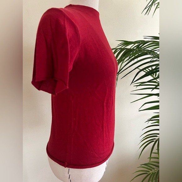 Live The Process Fitted Red Short Sleeve Athletic T-Shirt | M | |Cotton Cashmere - Picture 2 of 6